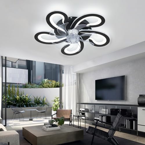Ventilateur de plafond moderne LED avec variateur et télécommande - 2