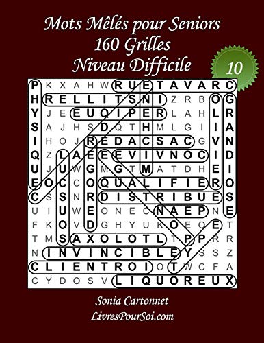 Mots Mêlés pour Seniors - Grandes Tailles et Gros Caractères - Niveau...