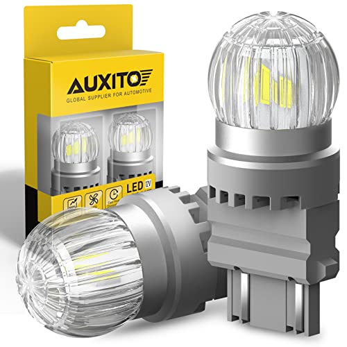 AUXITO 3157 LED Bulb White Reverse Light 3156 3056 3057 4157 3047 4057 3457 4114 Super Bright for Backup Lights Tail DRL Brake Signal Parking Lights Pack of 2