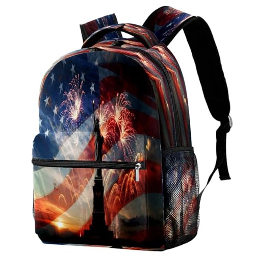 Sac à dos d'école Statue de la Liberté multicolore grand format 40cm