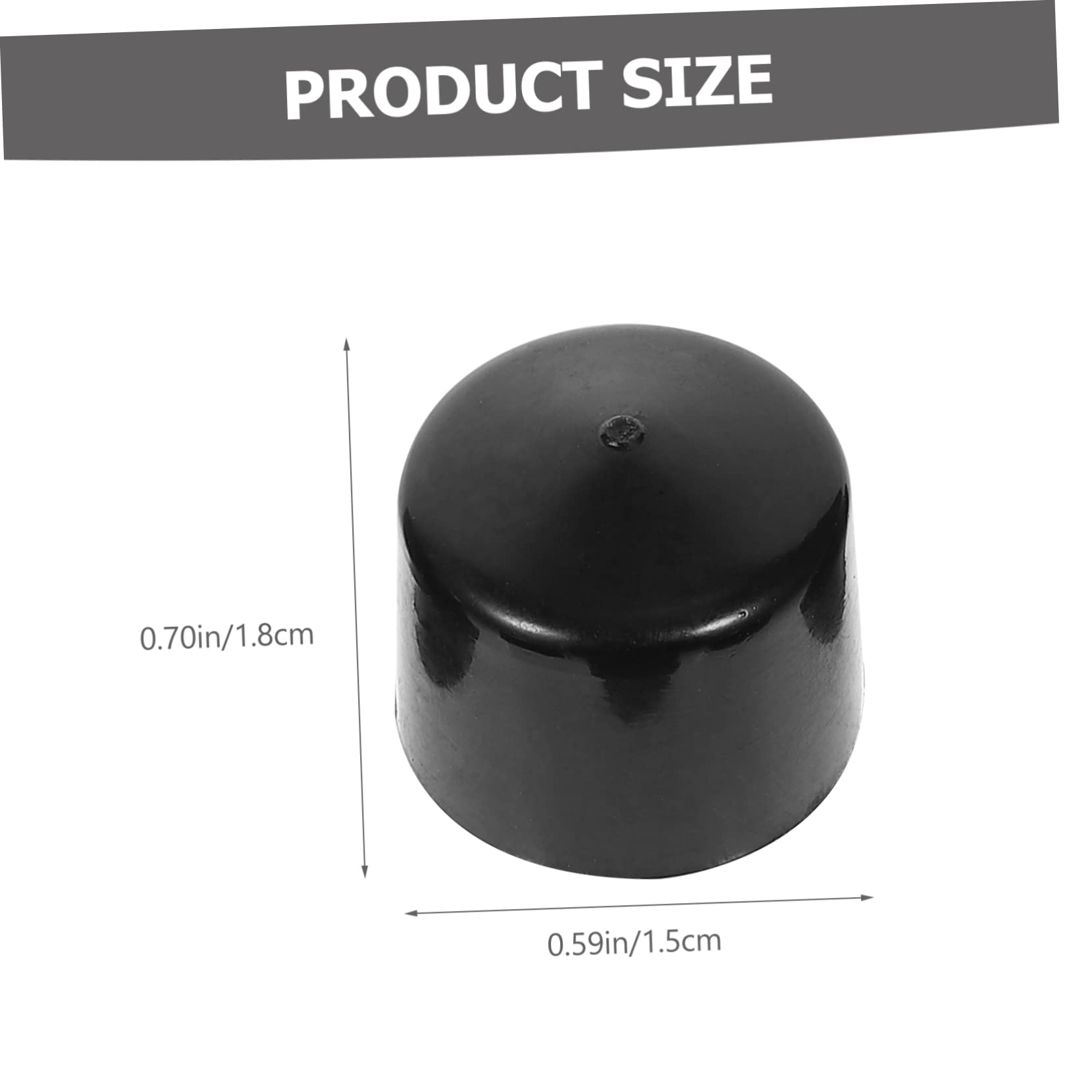 BESTonZON 2Sets Durable Black Skateboard Truck Replacement Pivot Cups Hardware Essential PU Shocking Absorber Parts for Enhanced Performance