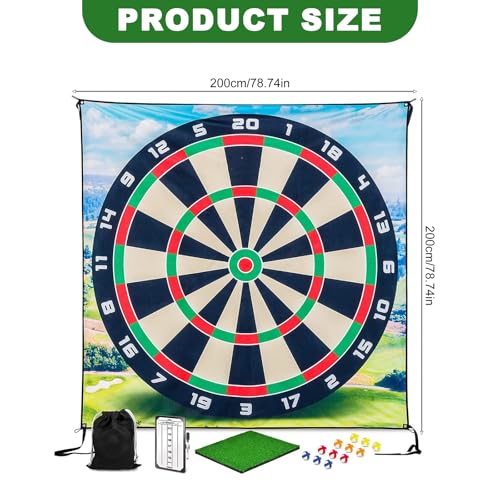 lafo Sticky and Battle Golf Game Set, Indoor Golf Practice with Target & Velcro Mat for Adults at Home