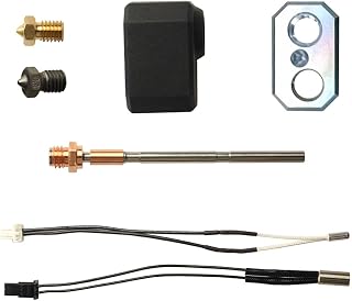 Prusa MK4 Kit de hotend de accesorio de impresora 3D con bloque de calefacción de Manga de silicona Aleación de cobre División División Temperatura de medición de alambre de