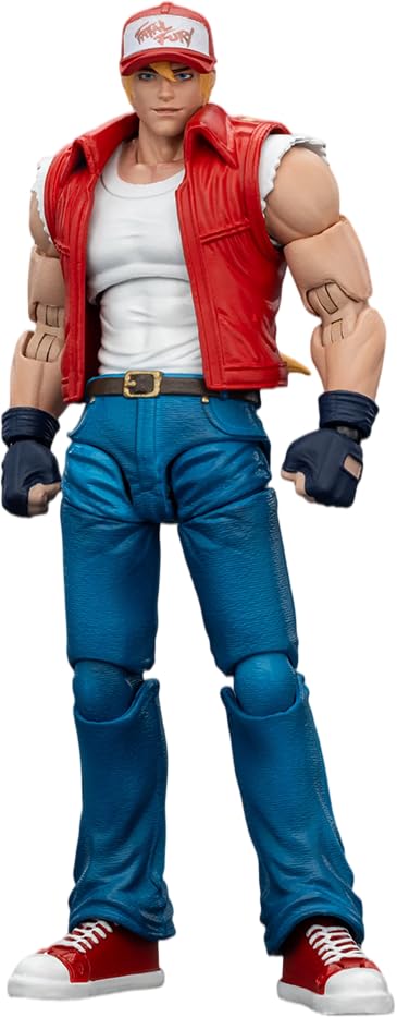 JOYTOY SNK The King of Fighters KOF '98UM Fatal Fury Team Terry Bogard Action Figure 1:18 Scale 4.6" Tall, Interchangeable Heads, Hands & Accessories โ image 1