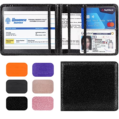 Snapklik.com : Car Registration And Insurance Holder, Leather ...