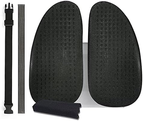 Back-Pal Lumbar Support; Adjustable Lumbar Back Support Spine Alignment Mesh Ventilate Cushion Pad and Fixing Seat Belts Ergonomic Design (Black)