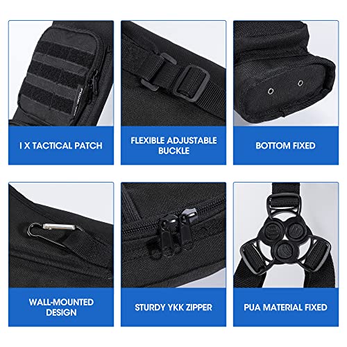 Podskver Arrow Quiver - Adjustable Youth Quiver Holder For Adults, With Fingerguard Hip Back Quivers For Arrows Bow Practicing Target Shooting (Camo)… (Black) #TOP4