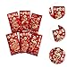 SM SunniMix 6X Chinese New Year Red Envelopes Lucky Money Envelopes,Hong Bao Red Packet for Wedding Year Family Visits Tea Ceremony