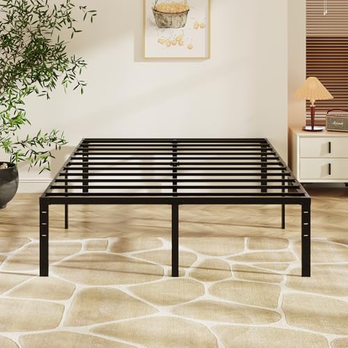 VINGLI 18 Inch Queen Bed Frame, Heavy Duty Metal Platform,No