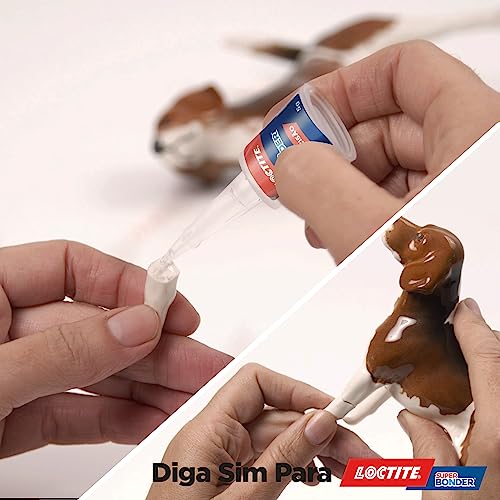 Cola Loctite Super Bonder Precisão, cola universal para reparos precisos, cola instantânea de alta p