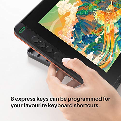 Image of HUION KAMVAS 12 Graphics Drawing Tablet with Screen Full Lamination Android Support Battery-Free Stylus Tilt 8 Press Keys Adjustable Stand
