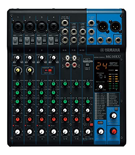 Yamaha MG10XU 10-channel mixing console with effects and USB