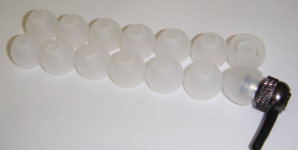 XCESSOR  L  7 Paires  14 Pièces  De Silicone De Remplacement Dans Les Couteurs Oreillettes De Grande Taille Embouts D Oreille De Remplacement