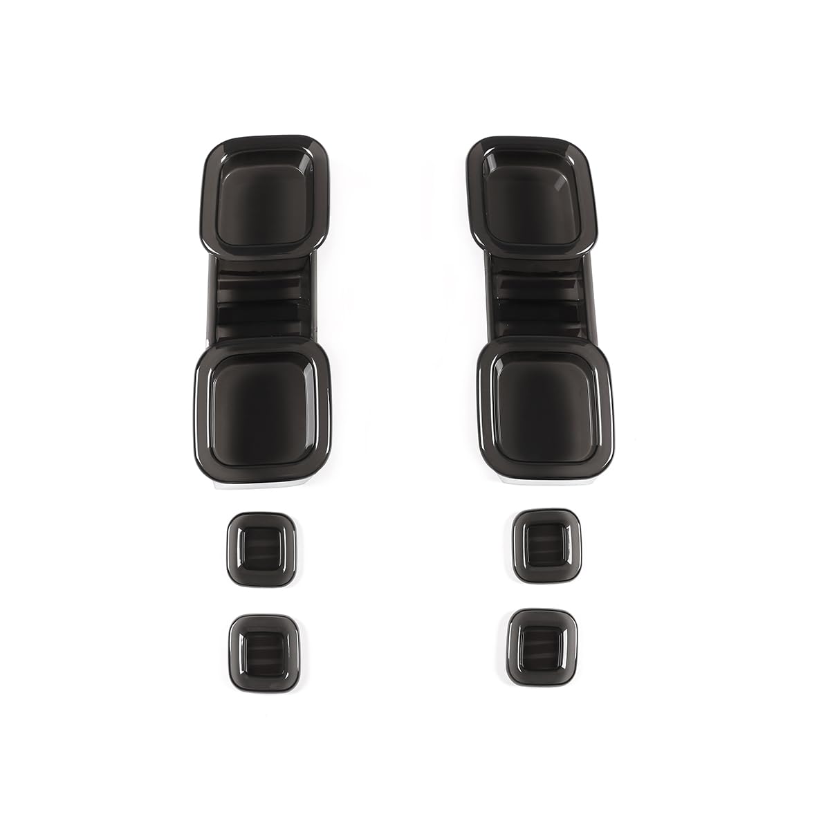 Cubierta de luz trasera ahumada para auto. Adecuada para Land Rover Defender 90 110 2020-2022, carcasa de luz trasera en negro ahumado para el accesorio exterior del Defender