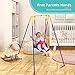 3-in-1 Toddler Swing, Swing Set with Foldable Stand and Safety Belt, Baby Swings Outdoor & Indoor for Infants to Toddler, Baby Infant Swing for Swingset, Indoor Swing for Kids 6 Month+