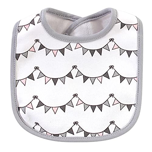 Hudson Baby Unisex Baby Cotton Bibs, Pink Safari, One Size #TOP2