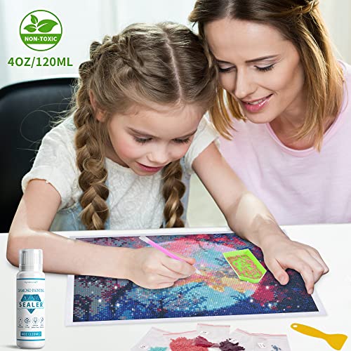 5D Diamond Painting Sealer 4.2Oz With Fix Tool, High Gloss Diamond Painting Sealer For Adults & Kids, Diamond Glaze Art Craft Sealer Puzzle Glue Diamond Painting Accessories And Tools - By Oycevila #TOP3
