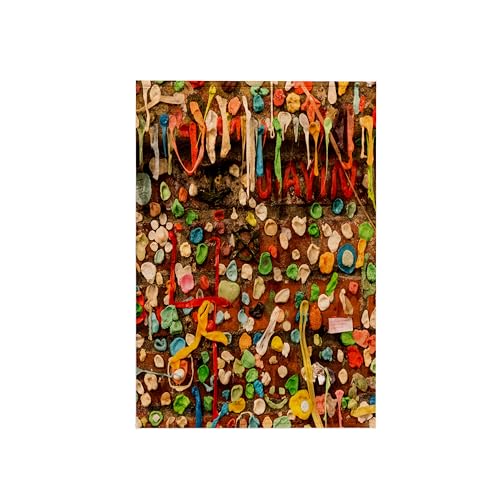 3dRose "USA, Washington State, Seattle/Gum Wall Towel, Polyester/Cotton, White, 15 x 22-Inch