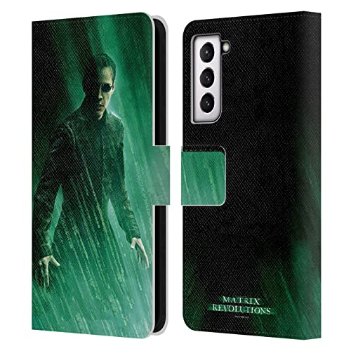 The Matrix Revolutions Neo 3 étui portefeuille en cuir pour Samsung Galaxy S21 5G