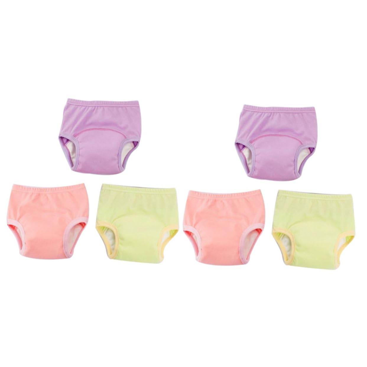Toyvian 6pièces Pantalons Entraînement Pour Bébés Coton Respirant Lot Absorption Urine Pomme