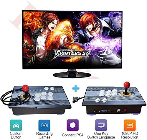 PinPle Arcade Game Console 1080P 3D & 2D Games 2020 in 1 Pandora's Box Kit Classic Arcade Game Machine 2 Players Arcade Machine Arcade Joystick Support Expand 6000+ Games for King of Fighters