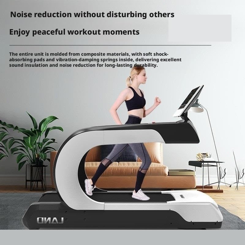 Image of Mini Treadmill,Fitness Foldable Electric Customized Walking Machine Heart Rate Monitoring, Suitable for Home, Gym, and Business Office Use