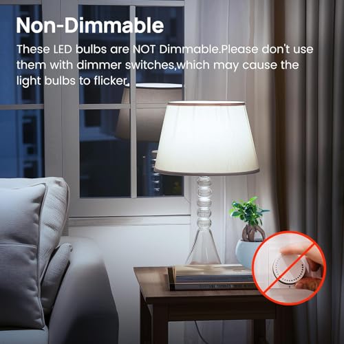 Image of Consciot A19 LED Light Bulb,60W Equivalent,8.5W 3000K Warm White,E26 Base,800 Lumens Non-Dimmable,Energy Efficient LED Light Bulbs,UL Listed for Home Lighting,24-Pack