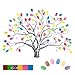 Produktbild AIYONG Hochzeits Fingerabdruck Baum Leinwand Signatur Gästebuch 6 farbige Geschenkauswahl auf Leinwand für den Hochzeitsempfang Bewahren Sie die Erinnerung 30x40 cm