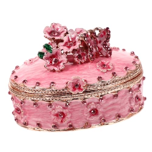 Boîte à bijoux rétro BESTYASH coffret vintage pour bagues et colliers