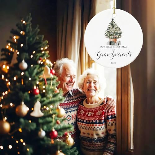 Our First Christmas as Grandparents Ornament 2026,New Grandparent Gifts - Image 3