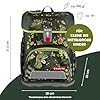 Step by Step Schulranzen-Set Cloud „Dino Torex“ 5-teilig, grün, Dino-Design, ergonomischer Tornister mit Reflektoren, höhenverstellbar mit Hüftgurt für Jungen ab der 1. Klasse, 19L #1