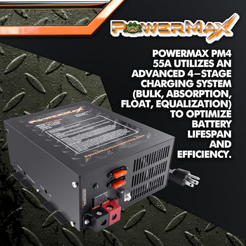 Image of PowerMax PM4-55A 55A Deck Mount RV Converter Charger Lithium