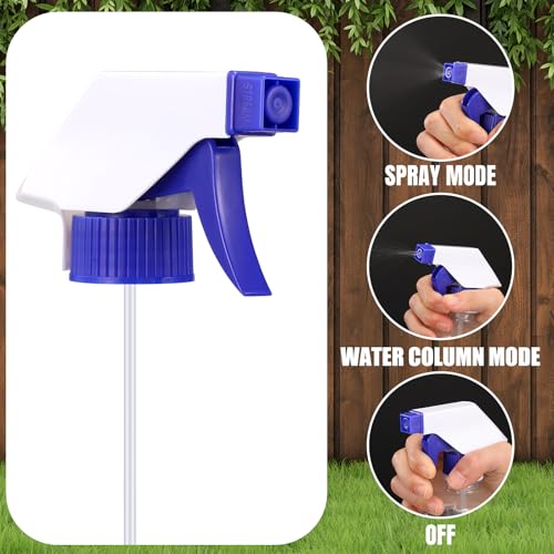 Image of Vesici 50 Pcs Spray Bottle Nozzle Replacement 28-400 Trigger Nozzles with Tube Spray Bottle Heads Only for 16 or 32 oz Car Window Cleaning (Classic Colors)