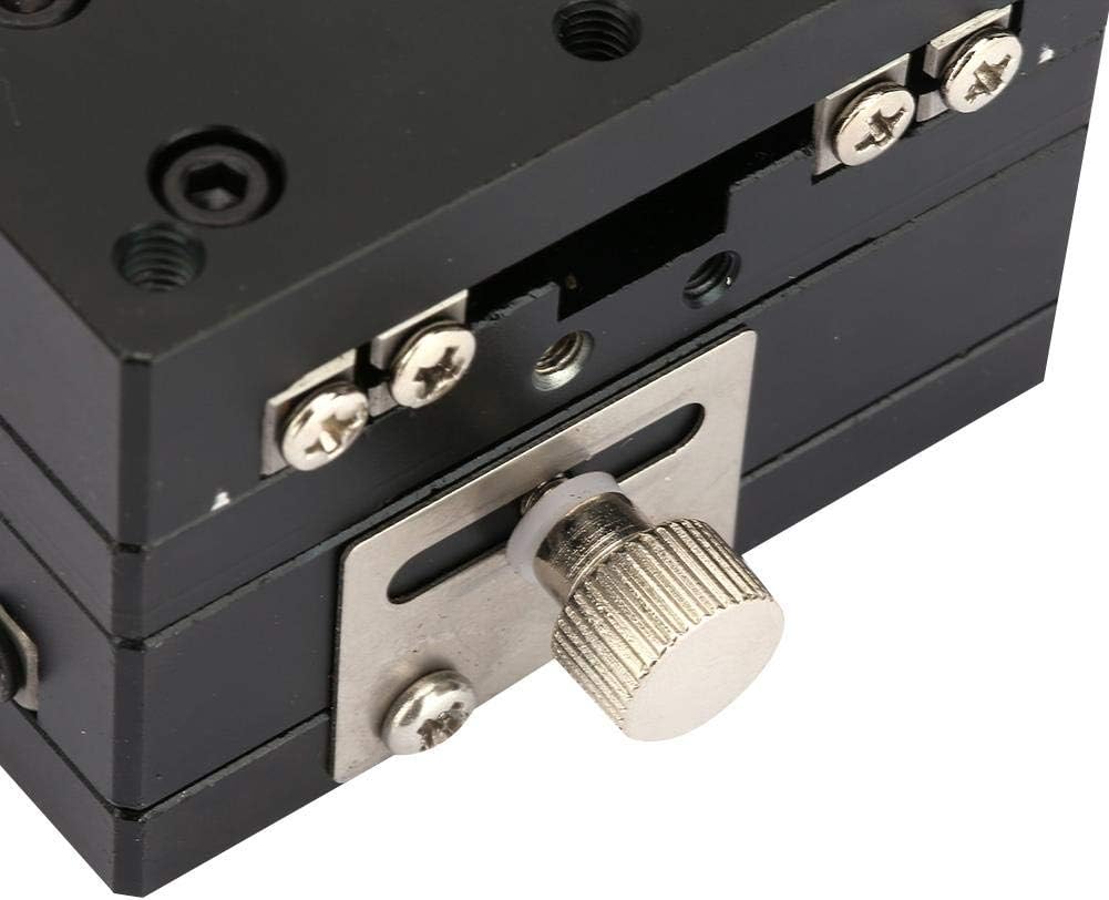 XY Linear Stage, SEMY60-AS 60 * 60 * 40mm Slide Table Micrometer Manual Trimming Cross Roller XY Linear Sliding Track