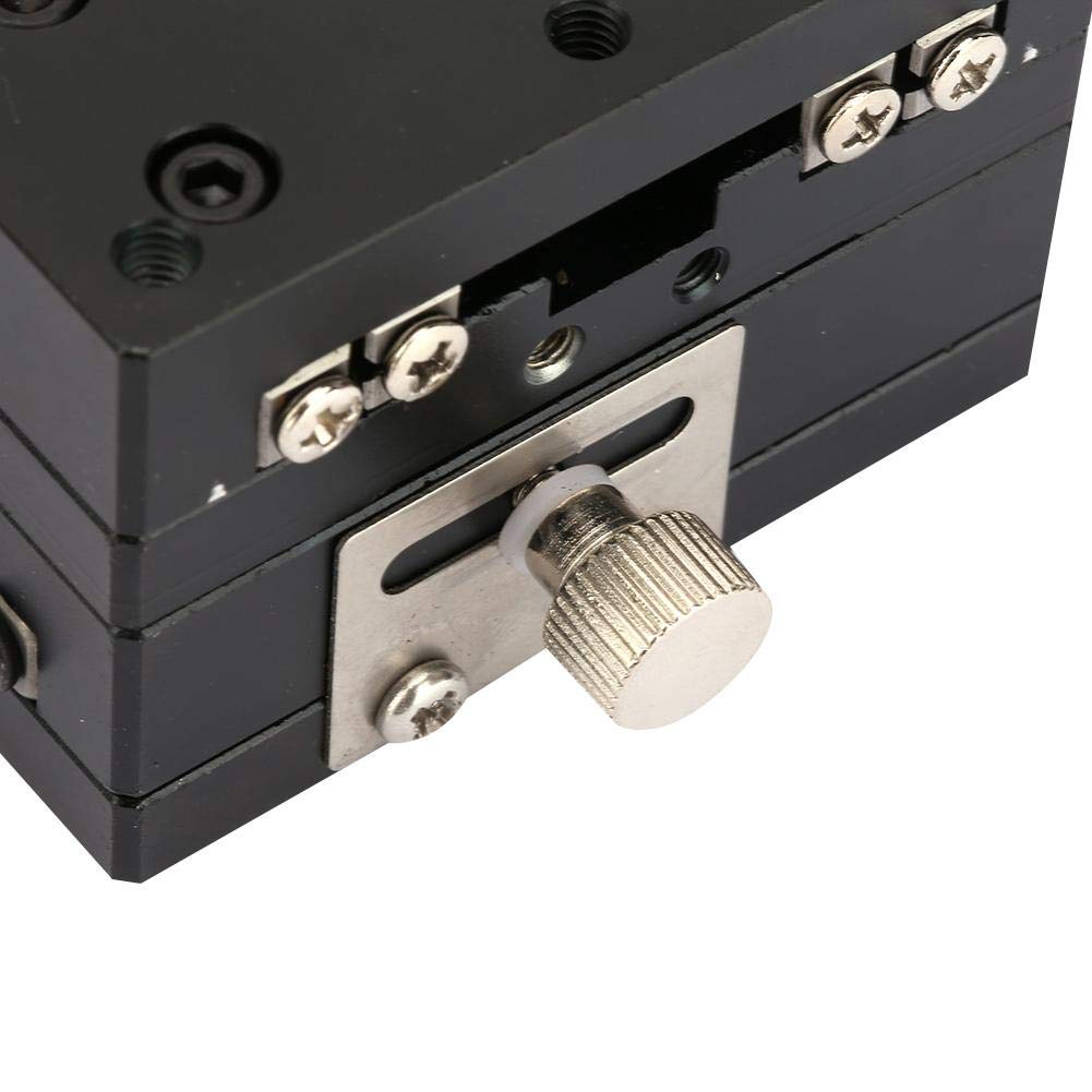 Fase lineare, 60x60x40mm SEMY60-AS Micrometro manuale Tavolo scorrevole Slide Piattaforma a rulli incrociati Fase lineare Adatto per ispezione di precisione in laboratorio, Fasi lineari manuali