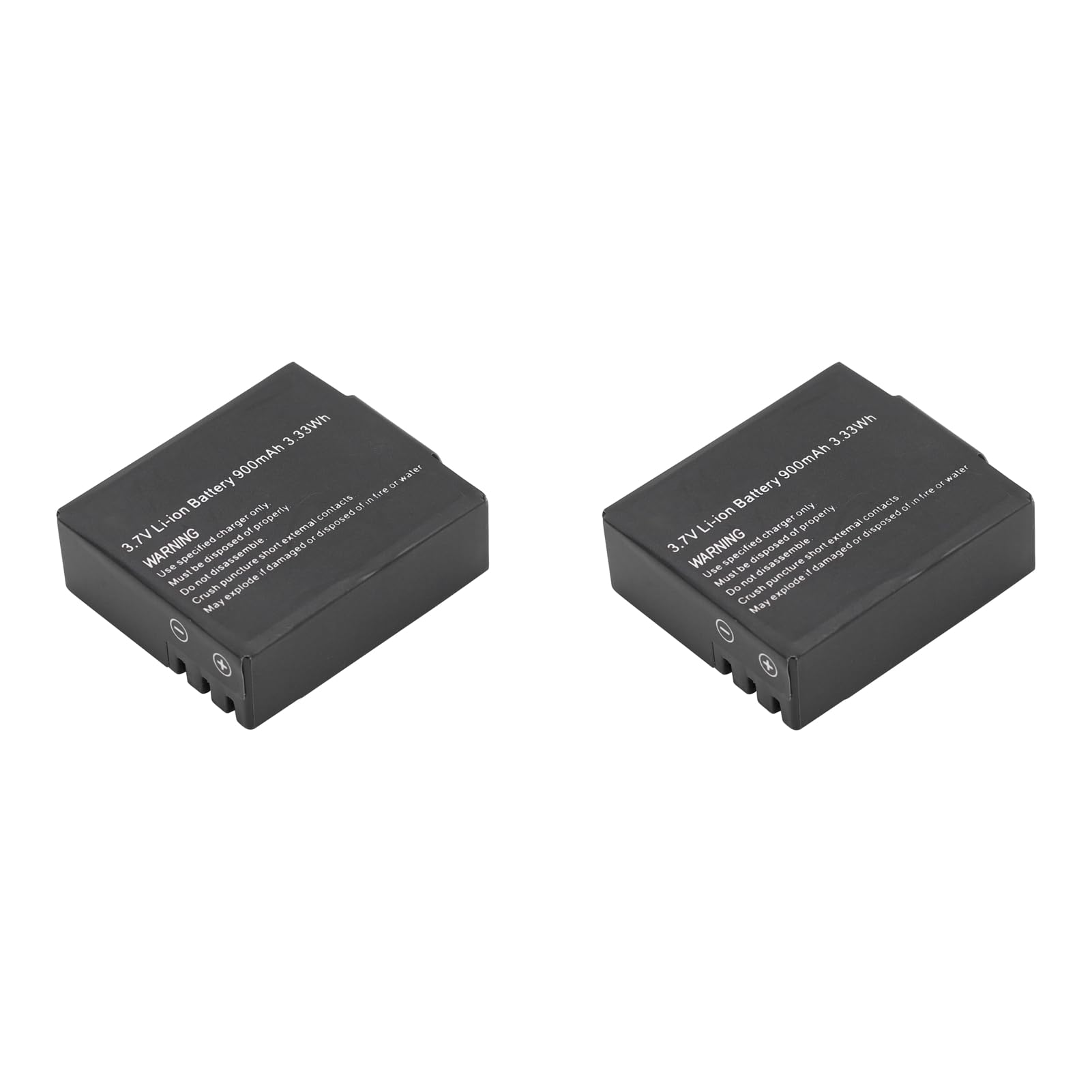 2Pcs 3.7V 900mAh Liion Battery Original Sport Camera Batteries for SJ4000 SJ5000 M10 Camera Action Camera Accessories