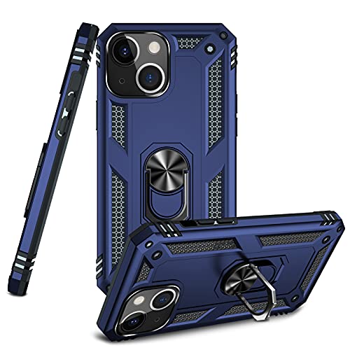 【Tgaoleyd】iPhone 14 ケース リング付き PC対応 落下衝撃吸収 TPU フルプロテクトデザイン スマホケース 耐衝撃 防塵 360度回転 車載ホルダー対応 アイフォン14 ケース 米軍MIL規格 軽量 薄型 擦り傷防止 携帯カバー スタ