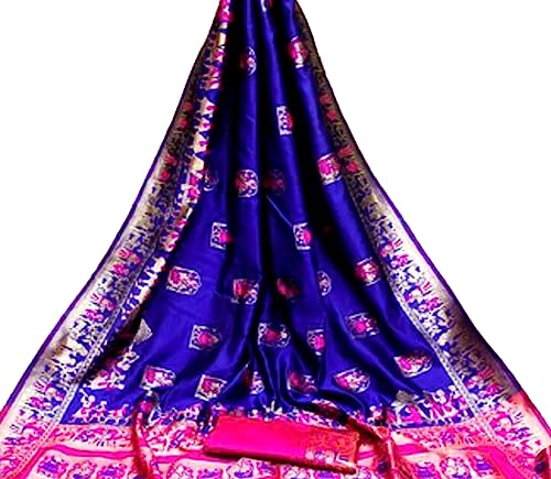 Generic pink baluchari silk saree – image 2