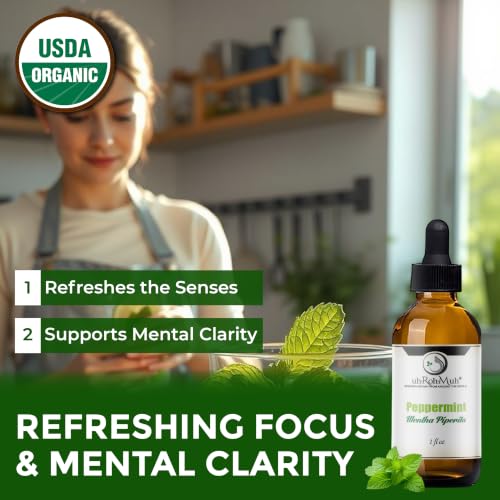Aceite Esencial Orgánico de Menta 1 Fl Oz miniatura 3