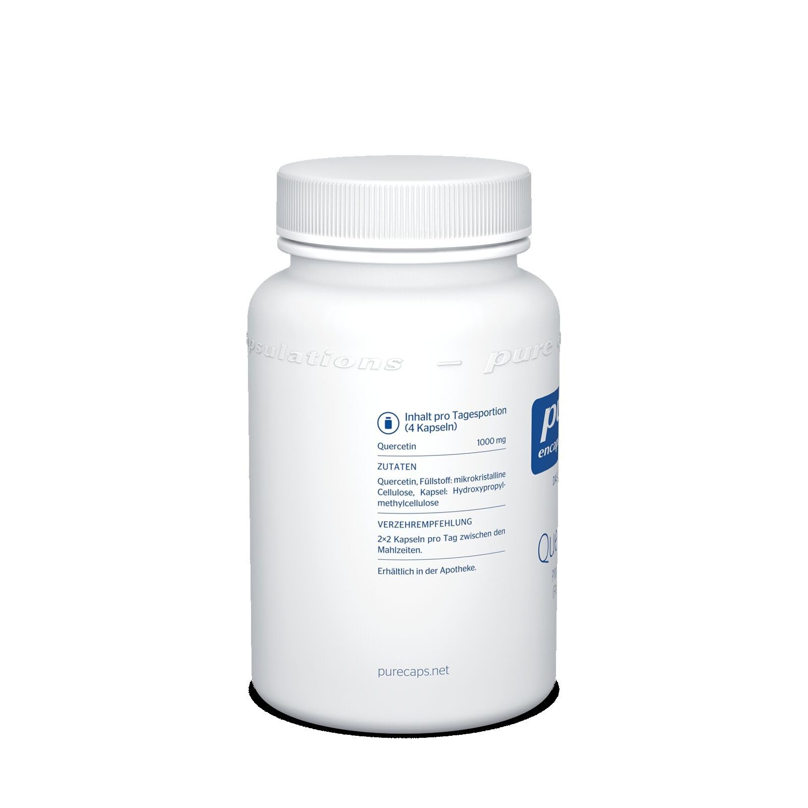 Pure Encapsulations - Quercetin - Hochwertiger Pflanzenstoff, Hoher Quercetin-Gehalt in jeder Kapsel - Nahrungsergänzungsmittel - 120 Kapseln