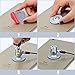 I3C Anchor Plate Adhesive Security Plate, Laptop Lock Plate with Slot, Universal Lock Plate for Laptop, Monitor, Smart Phone,Tablet, Other Electronic Products (Silver 4 Pack)