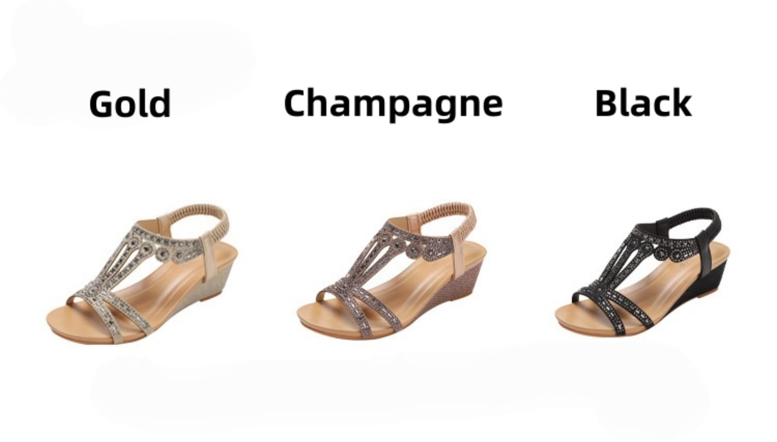 Sandalias de Mujer con Tira Trasera y pedrería, Sandalias de Vestir con Punta Abierta y tacón bajo para Bodas, Fiestas y Ocasiones Informales.