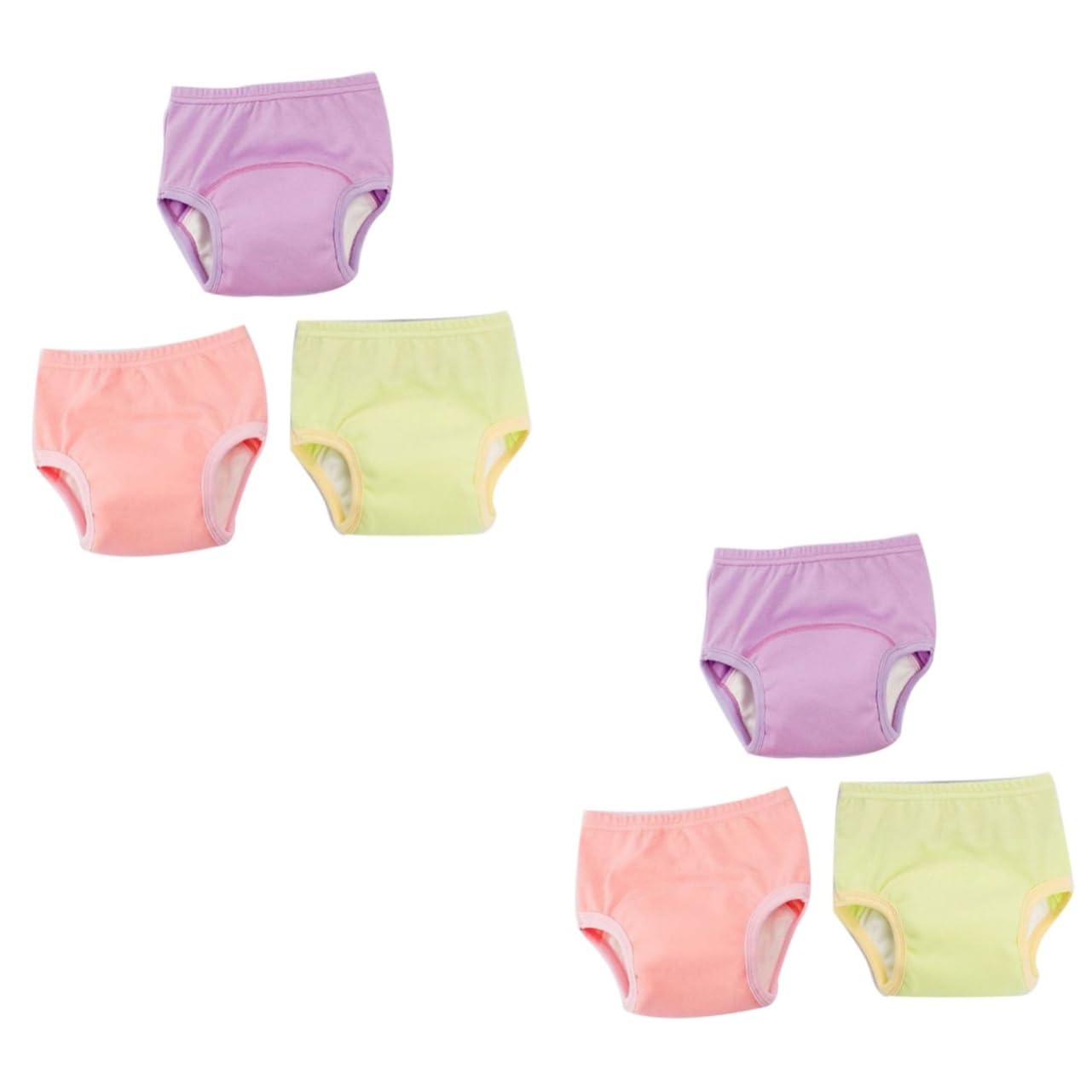 Toyvian 2 Juegos De Pantalones De Entrenamiento Para Bebés De 90 Cm De Algodón Transpirables Lavables Con Entrepierna Gruesa Elásticos De Licra Para Y Cintura Elástica 3 Unidades.