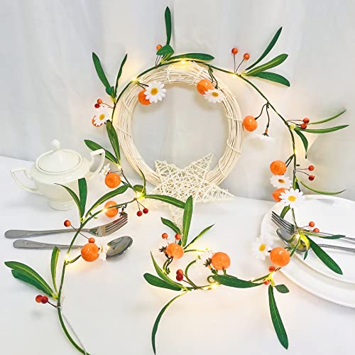 Guirlande lumineuse mandarine pour décorer facilement sans prise électrique murale