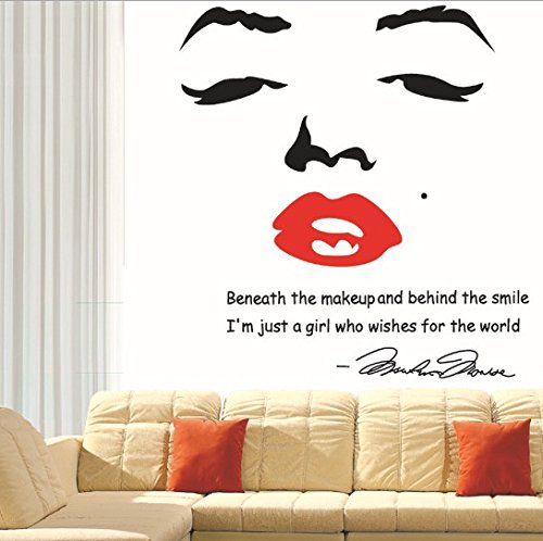 Big Lサイズ 壁デコステッカー 海外風 マリリン モンロー 英字 メッセージ 壁紙 ウォールステッカーのレビュー クチコミとして参考になる投稿1枚 Roomclip ルームクリップ