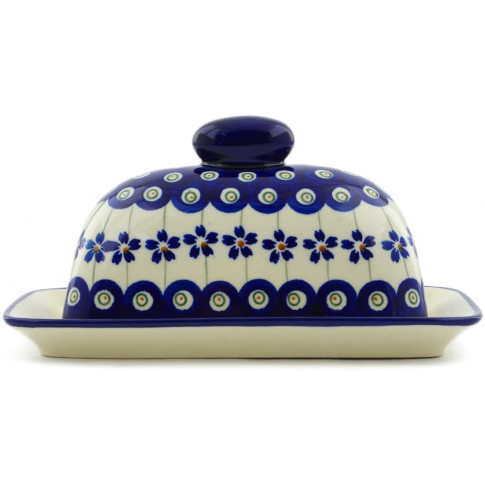 Unbekannt Bunzlauer Keramik Cloche à Fromage Petit au Motif 166 a, idéal pour Harzer Roller