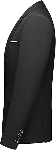 Miniatura 2 de Trajes de 3 piezas para hombre, traje ajustado de un botón, traje sólido, chaqueta, chaleco, pantalón..