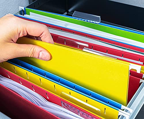 HERKKA Extra Capacity Hanging File Folders, 60 Pack Reinforced Letter Size Hanging Folders with Heavy Duty 3 Inch Expansion, Designed for Bulky Files, Medical Charts, Adjustable Tabs, Assorted Colors by HERKKA - Image 7