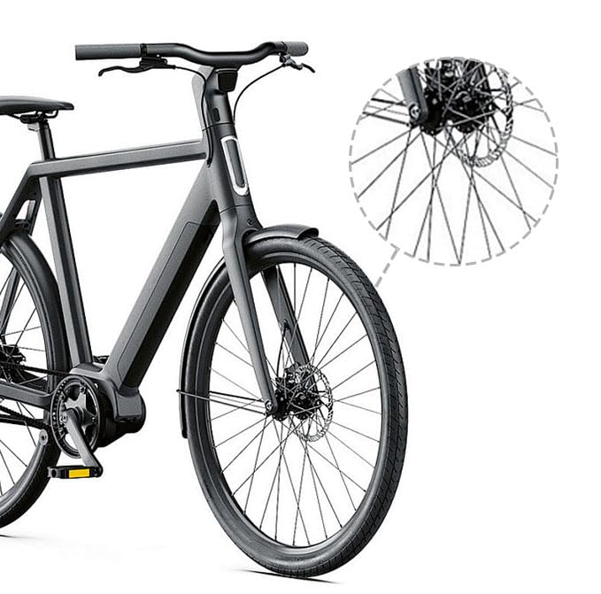Radios para bicicleta, 38 unidades, con radios, 258-283 mm