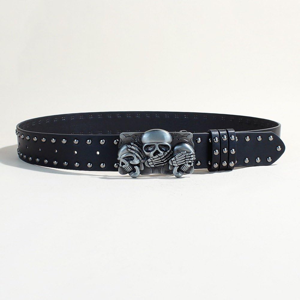 小物 archive edhardy belt scull buckle y2k ED Hardy Vintage Y2K White Love Kills Studded Skull Belt Size
